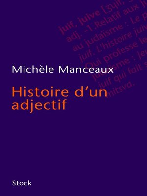 cover image of Histoire d'un adjectif
